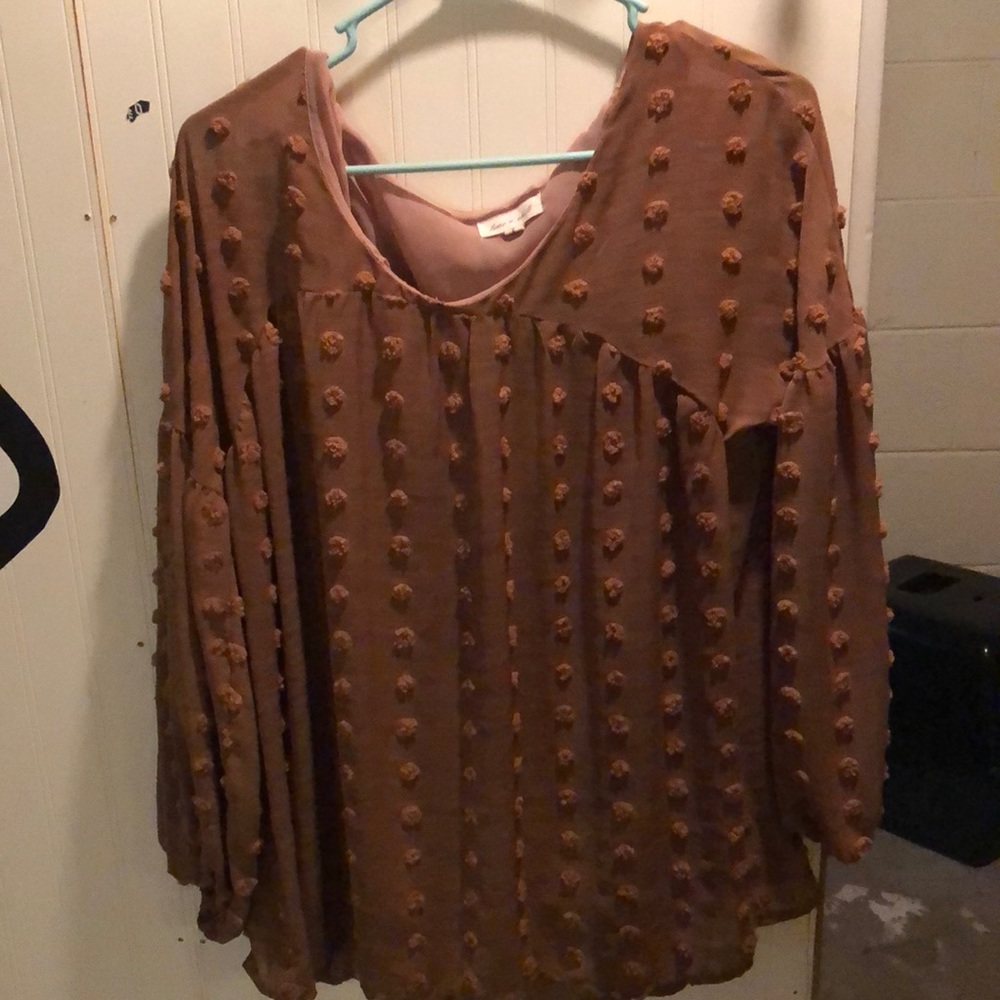 Cute lime and chili, long sleeve blouse